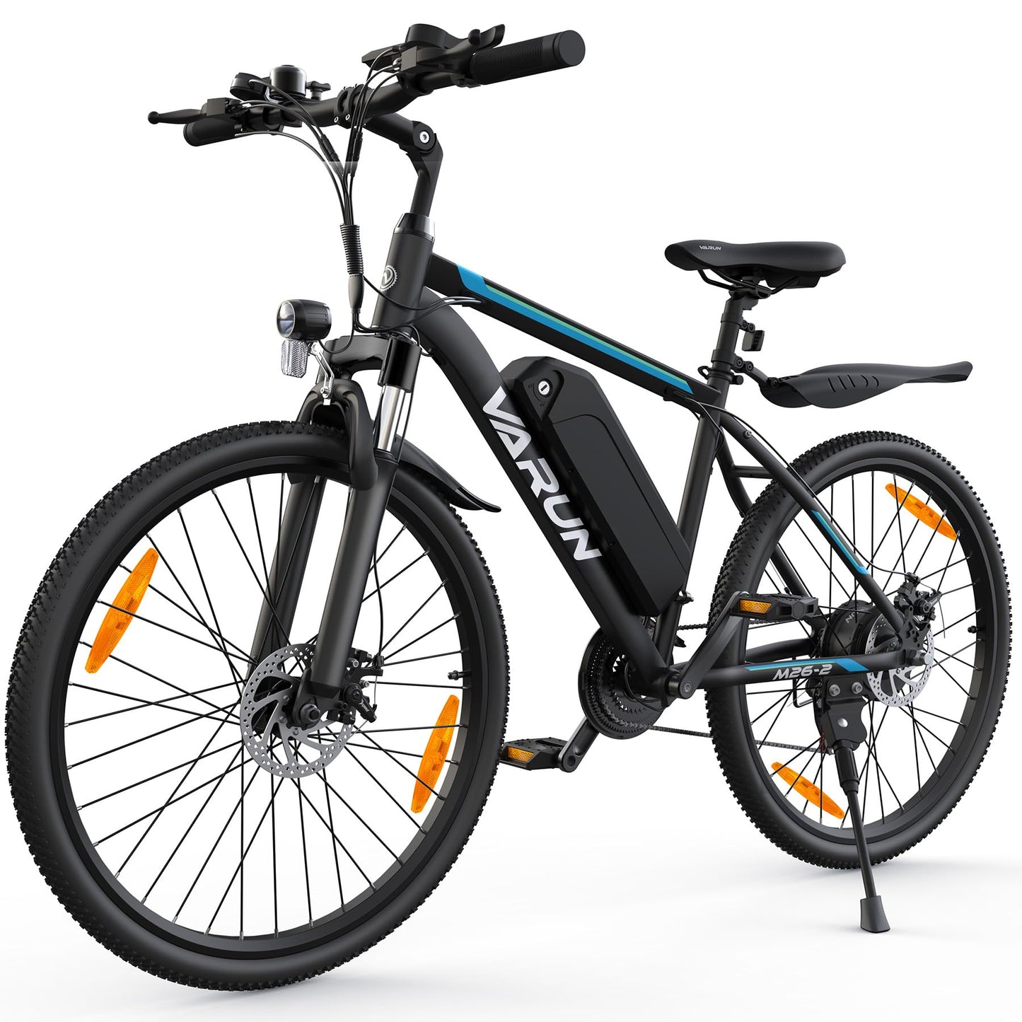 VARUN Velo Electrique, 24"/26"/27.5" VTT Électrique avec 48V/36V Batterie, Jusqu'à 55-100KM, 250W Moteur, Vélo Électrique Homme Femme avec 21/1 Vitesses, Écran LCD, Ville E-Bike avec Pédalage Assisté