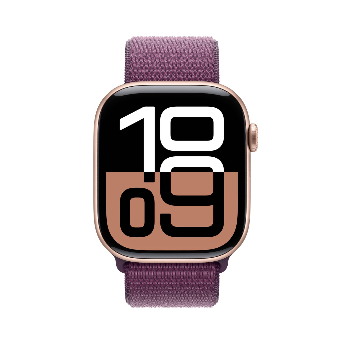 Apple Watch Series 10 (42 mm GPS + Cellular) Montre connectée avec Boîtier en Aluminium Noir de Jais et Bouchle Sport Encre Violette. Suivi de l’activité Physique, app ECG, Neutre en Carbone