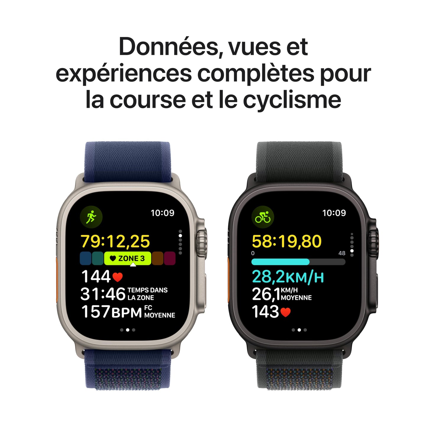 Apple Watch Ultra 2 (49 mm GPS + Cellular) Montre de Sport connectée avec Boîtier en Titane Naturel et Bracelet Milanais Titane Naturel (Medium). Suivi de l’activité, Neutre en Carbone