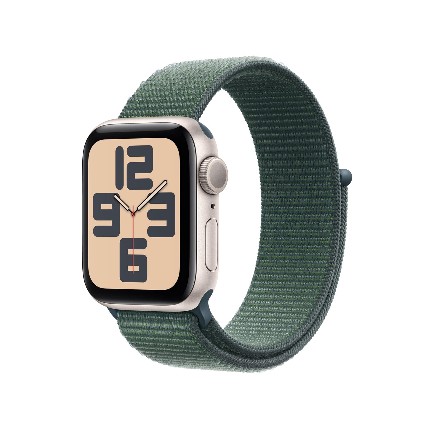 Apple Watch SE (2ᵉ génération) 40 mm GPS Montre connectée avec Boîtier en Aluminium lumière stellaire et Bracelet Sport lumière stellaire (S/M). Suivi activité et Sommeil, détection Accidents