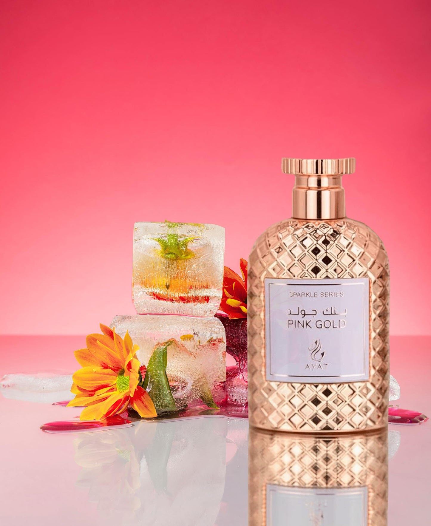 AYAT PERFUMES Eau de Parfum SPARKLE SERIES 100 ml Senteur Arabian Pour Les Femmes - Une Fragrance Sensuel Orientale Conçu et Fabriqué à Dubaï - Pink Gold