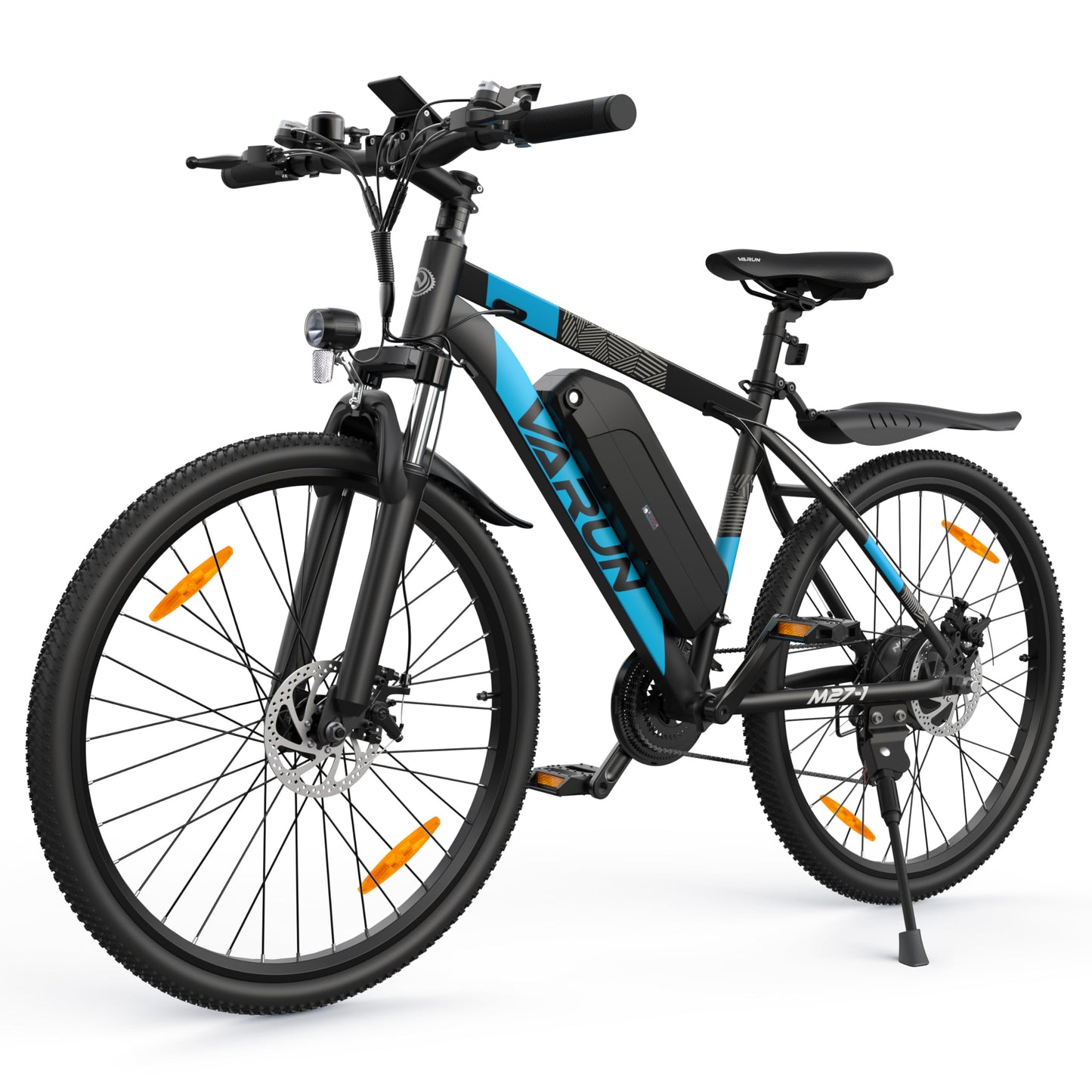 VARUN Velo Electrique, 24"/26"/27.5" VTT Électrique avec 48V/36V Batterie, Jusqu'à 55-100KM, 250W Moteur, Vélo Électrique Homme Femme avec 21/1 Vitesses, Écran LCD, Ville E-Bike avec Pédalage Assisté