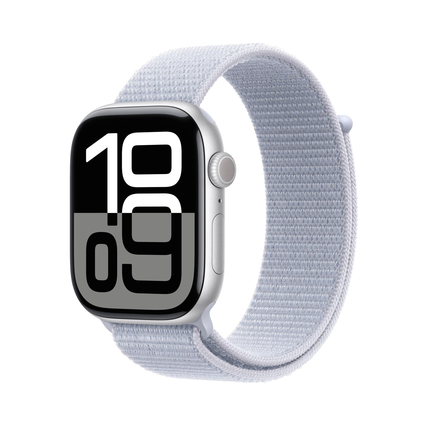 Apple Watch Series 10 (42 mm GPS + Cellular) Montre connectée avec Boîtier en Aluminium Noir de Jais et Bouchle Sport Encre Violette. Suivi de l’activité Physique, app ECG, Neutre en Carbone