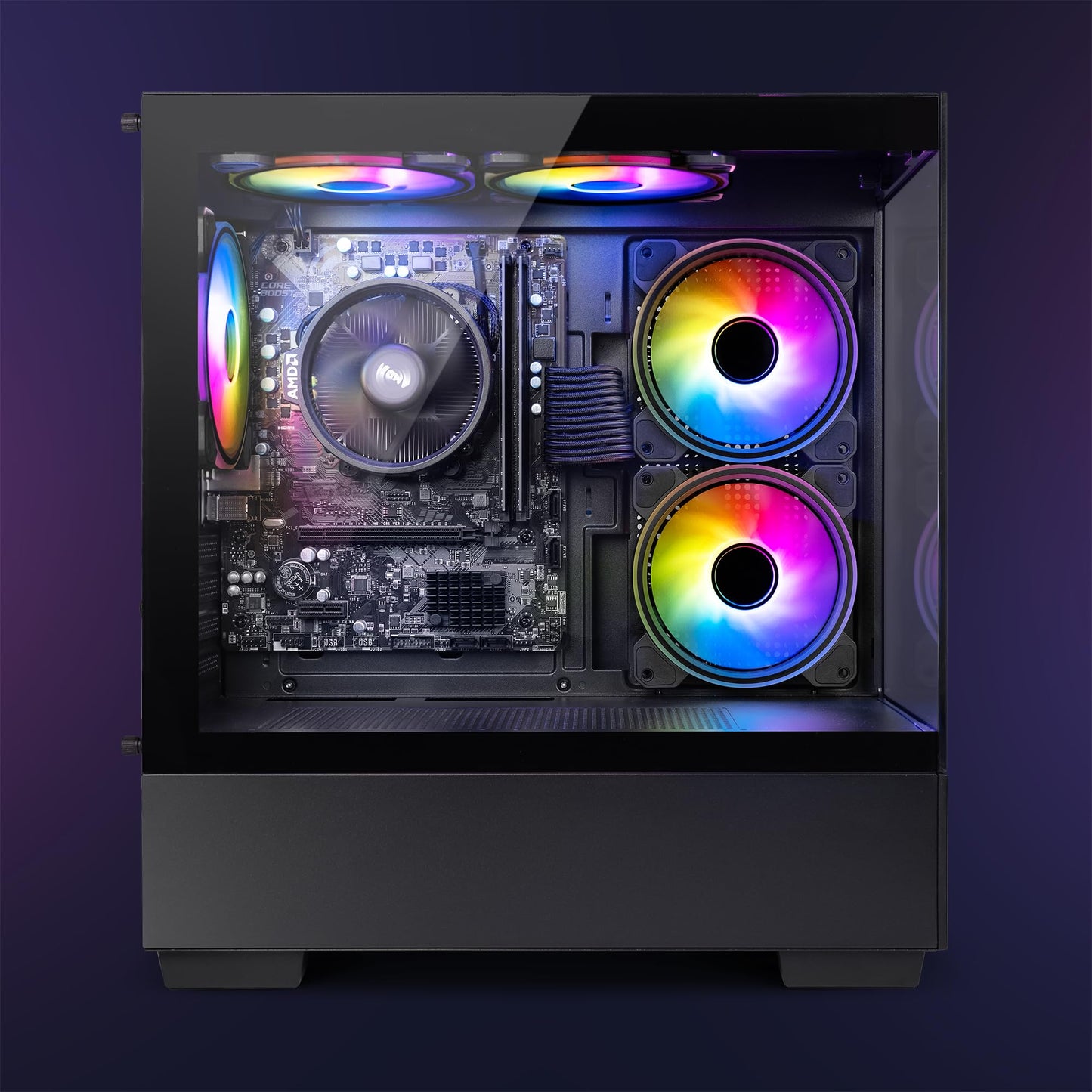 Vibox I-110 PC Gamer - 22" Écran Pack - Quad Core AMD Ryzen 3200G Processeur 4GHz - Radeon Vega 8 Graphique - 16Go RAM - 500Go NVMe SSD - Linux OS - WiFi