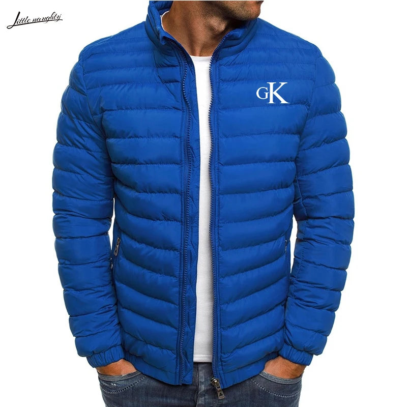 2023 New Autumn/Winter Men's Zipper Cotton Jacket Top Warm and Comfortable Coat