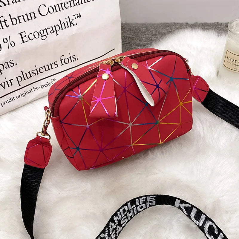 2024 New Luxury Tassel Small Messenger Bag for Women Lingge Embroidery Casual Female Shoulder Bags Fashion Ladies Crossbody Bags