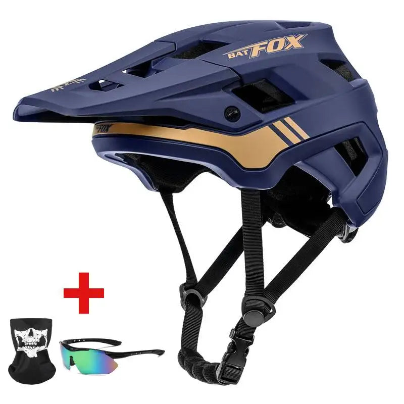 BATFOX Bike Helmet men's bicycle helmet MTB casco bicicleta Mountain bike casco ciclismo hombre Matte black cycling helmets