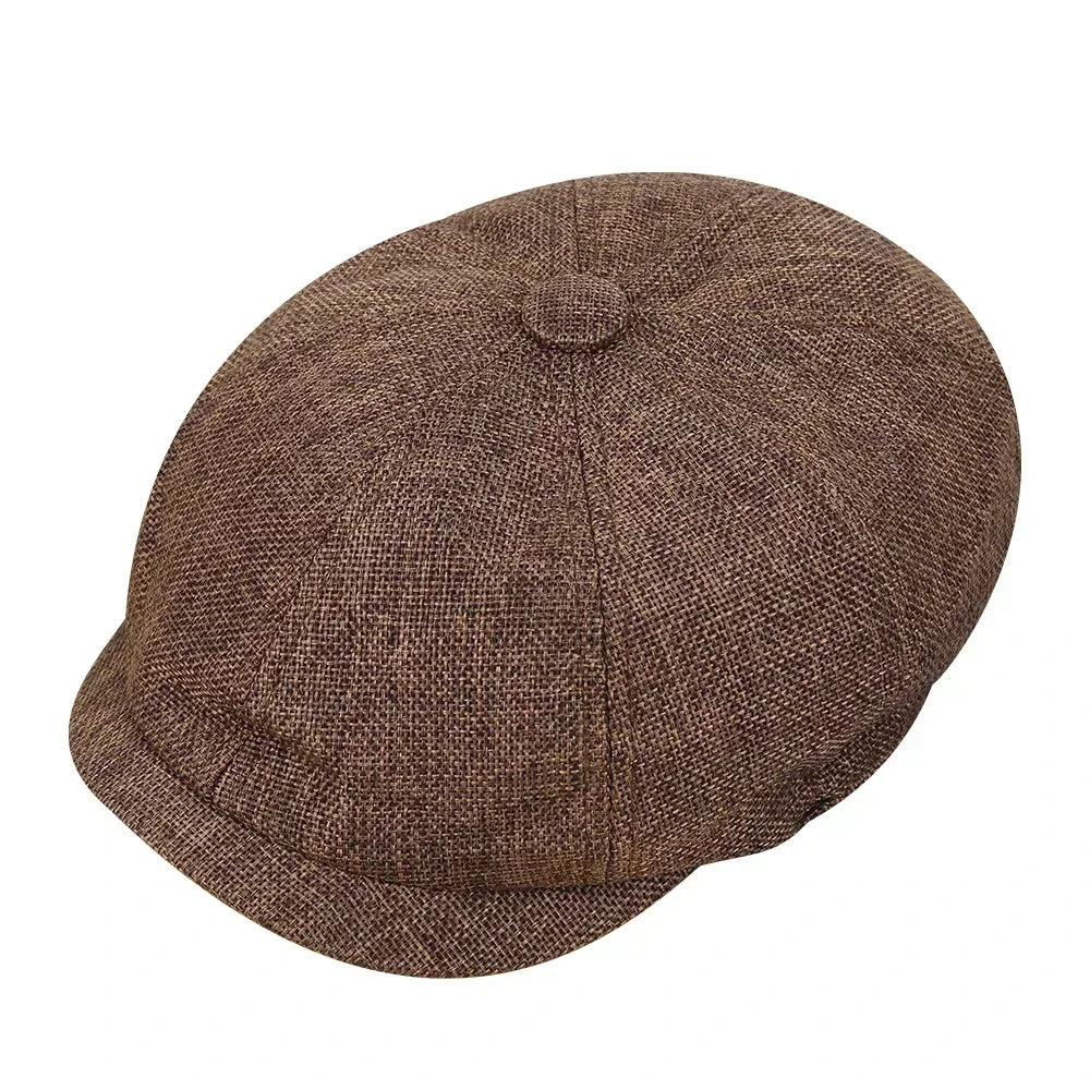 Classic Hat for Men Caps Vintage Retro Tweed Peaky Blinders Beret Hat Flat Peaked Cap Street Hats for Women Men