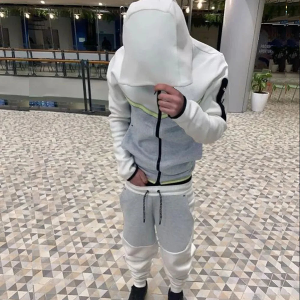 2023 Tracksuits Sports Suit Men's Hoodie Fashion Casual Sports Zipper Jacket Jacket Trousers Suitpant Sets Men New in Men's Sets