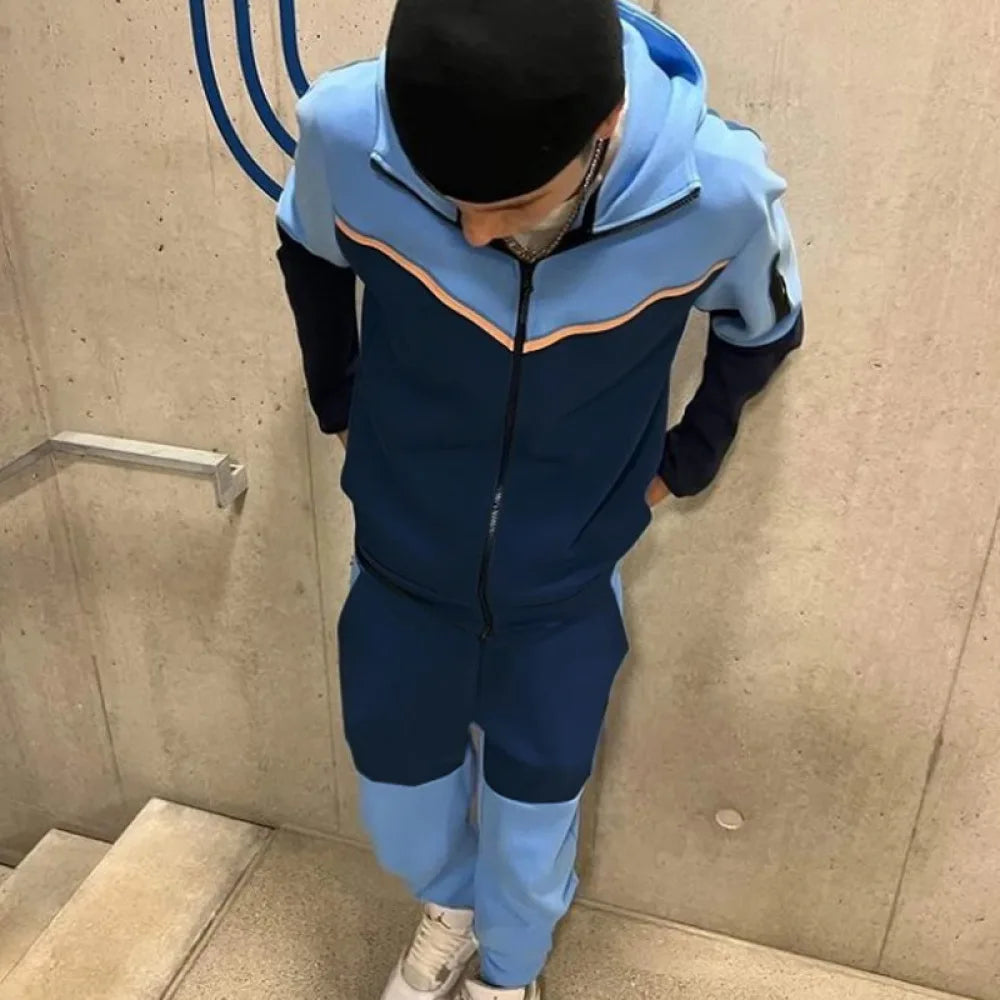 2023 Tracksuits Sports Suit Men's Hoodie Fashion Casual Sports Zipper Jacket Jacket Trousers Suitpant Sets Men New in Men's Sets