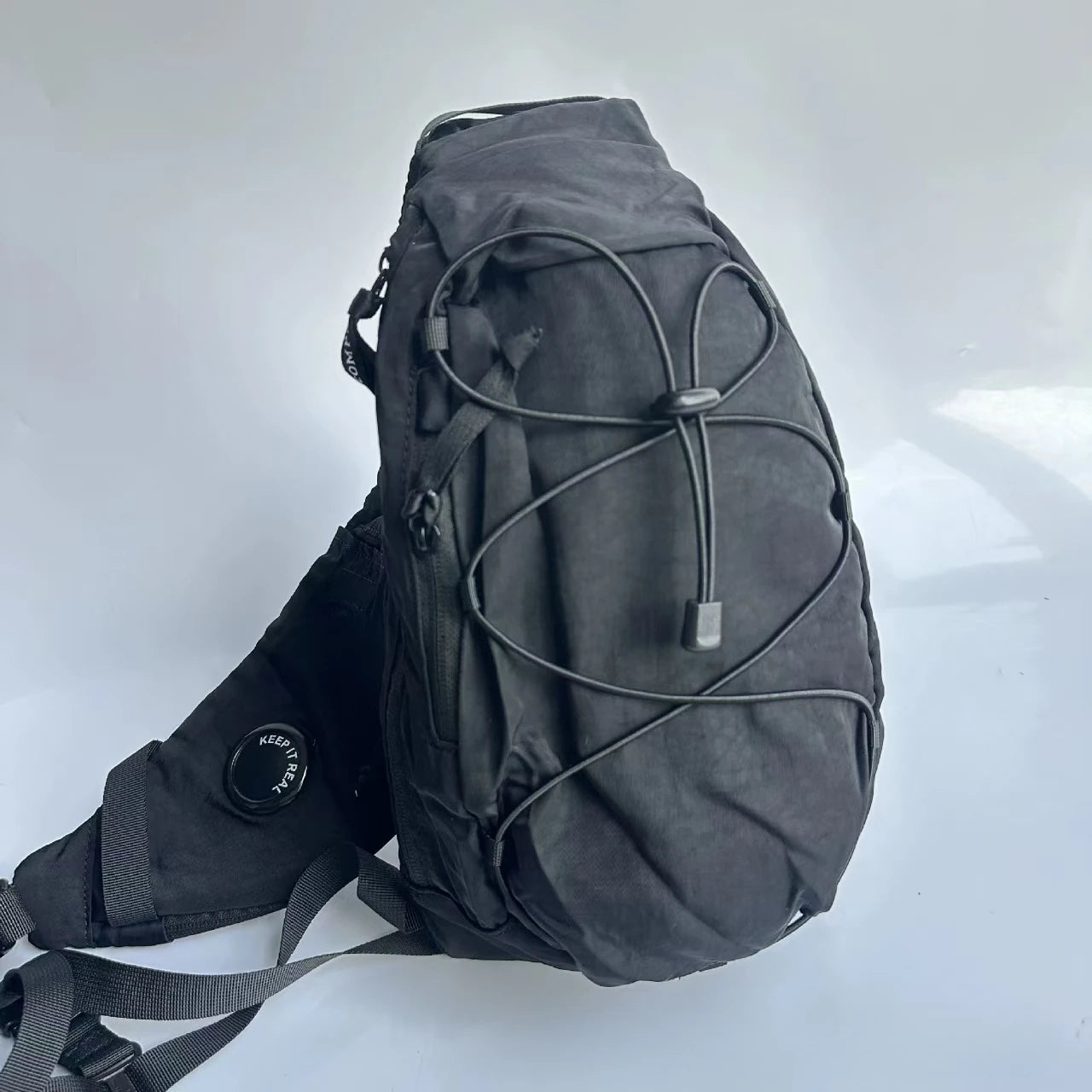 2024 New Men Fashion Chest Bag Large Capacity Black Nylon Crossbody Bag High Quality Leisure Simple Sports Bag