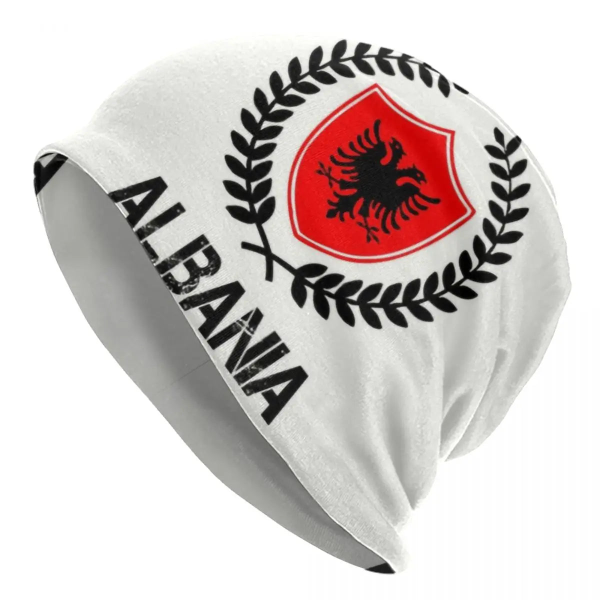 Albanian Flag Pattern Beanie Cap Unisex Winter Warm Bonnet Knitted Hats Fashion Albania Patriotic Skullies Beanies Hats For