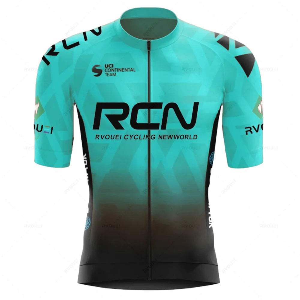 2023 RCN Team Cycling Jersey Set Summer Breathable Road Bicycle Suit Riding Uniform Bike MTB Clothing New Sports Cycling Kits