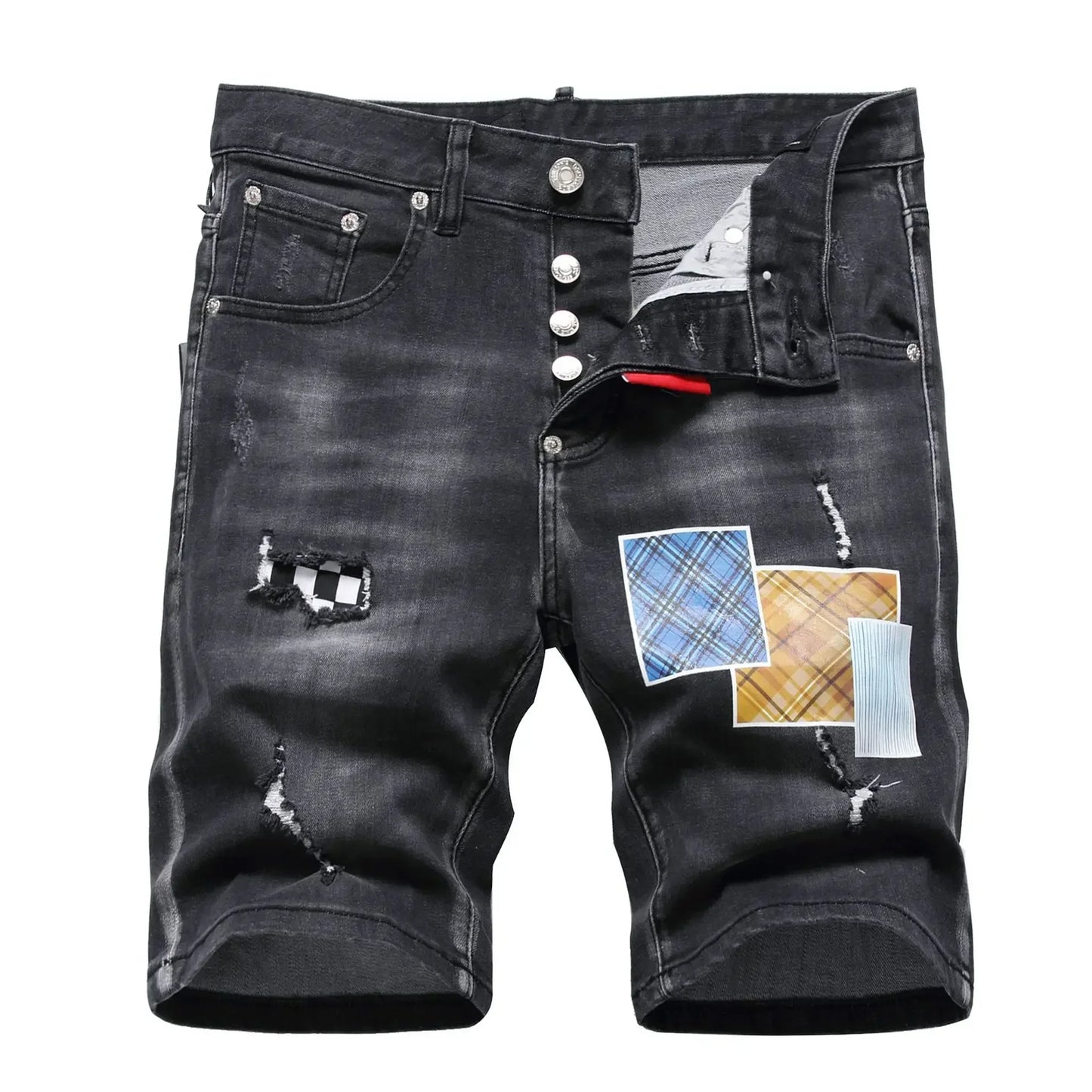 Dsq2 Mens Black Jeans Luxury Brands Male Street Slim Fit Pants Quality Summer Classic Denim Shorts Men Ripped Jeans D2