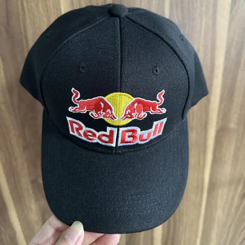 Classic Black Red Bull Baseball Hat Red Bull Racing Hat Men's and Women's Outdoor Sports Red Bull Hat Sunscreen Red Bull Sun Hat