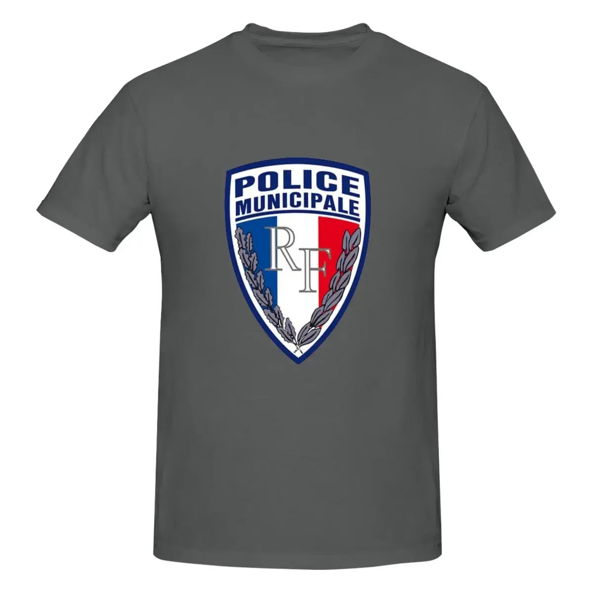 FRENCH MUNICIPAL POLICE INSIGNIA 100% Cotton T-shirt Unisex Funny T Shirts Men O-Neck Short Sleeve S-6XL