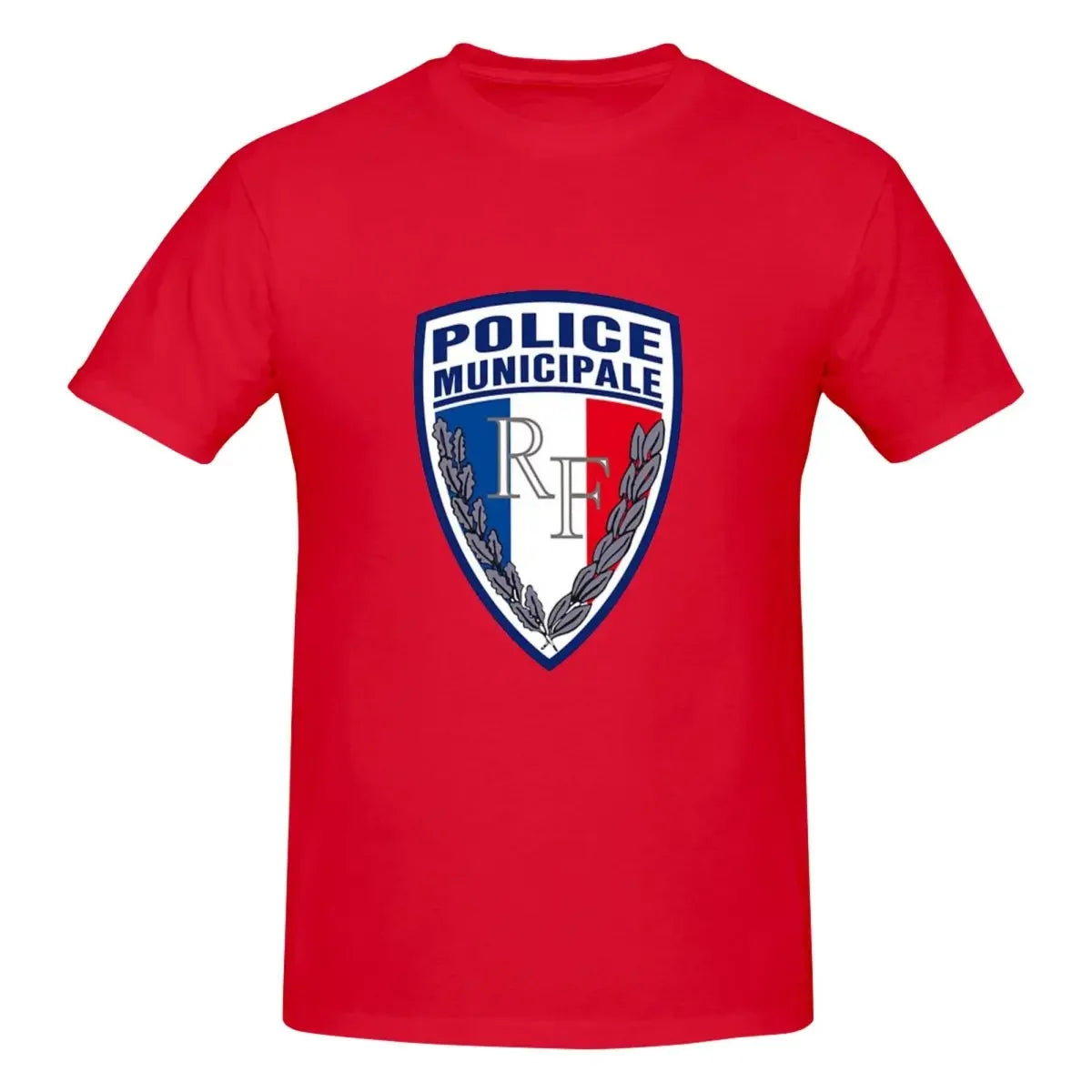 FRENCH MUNICIPAL POLICE INSIGNIA 100% Cotton T-shirt Unisex Funny T Shirts Men O-Neck Short Sleeve S-6XL