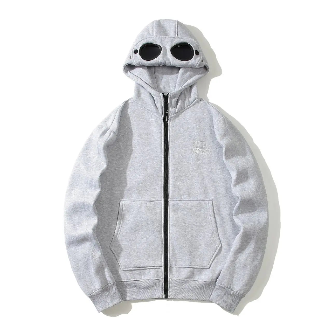 Couple CP Autumn and Winter New Fashion Zip-up sweatshirt jacket Leisure Hoodie Men and Women Couple Special Round Lens Cap