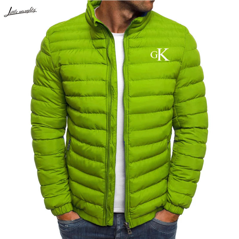 2023 New Autumn/Winter Men's Zipper Cotton Jacket Top Warm and Comfortable Coat