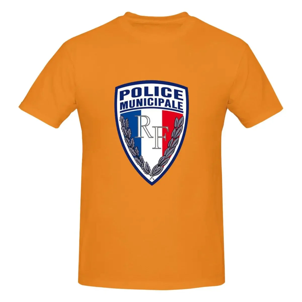 FRENCH MUNICIPAL POLICE INSIGNIA 100% Cotton T-shirt Unisex Funny T Shirts Men O-Neck Short Sleeve S-6XL