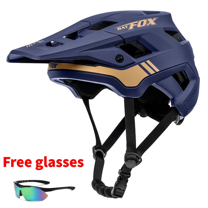 BATFOX Bike Helmet men's bicycle helmet MTB casco bicicleta Mountain bike casco ciclismo hombre Matte black cycling helmets