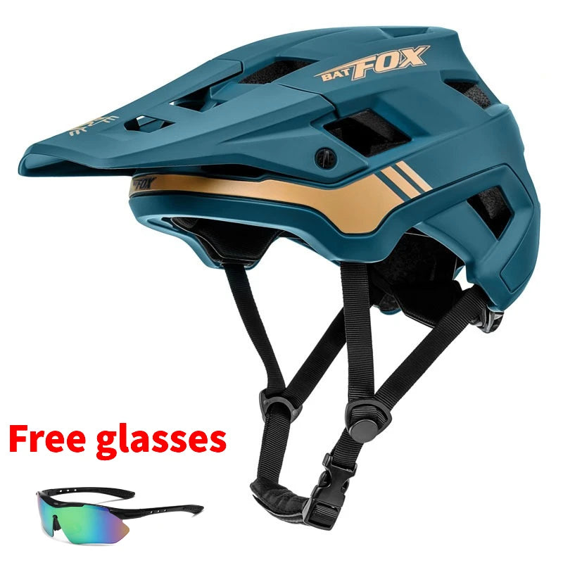 BATFOX Bike Helmet men's bicycle helmet MTB casco bicicleta Mountain bike casco ciclismo hombre Matte black cycling helmets