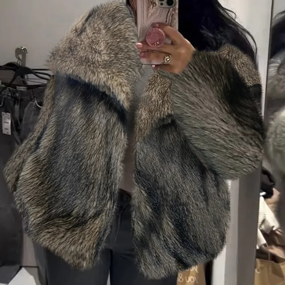 TWOTWINSTYLE Solid Temperament Jackets For Women Lapel Long Sleeve Patchwork Buttons Designer Coats Female Fashion Style Clothes