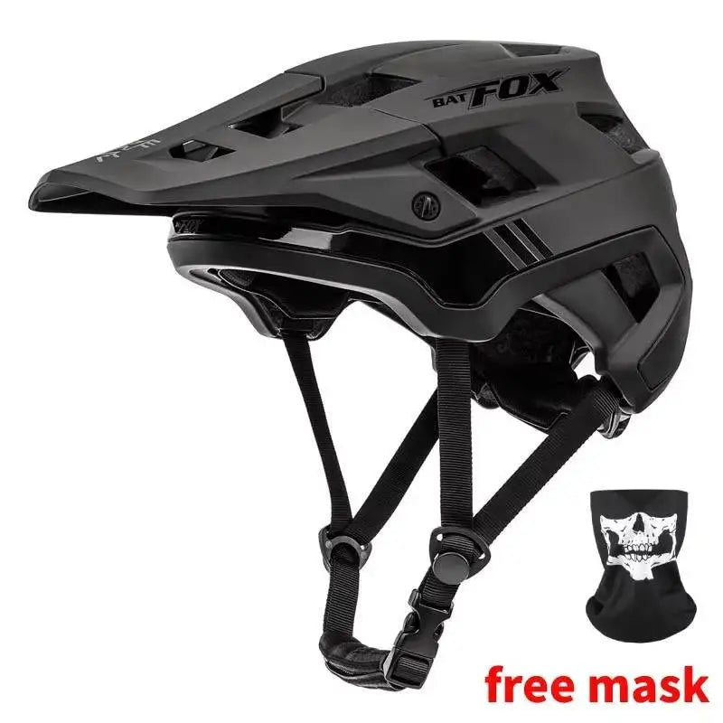 BATFOX Bike Helmet men's bicycle helmet MTB casco bicicleta Mountain bike casco ciclismo hombre Matte black cycling helmets