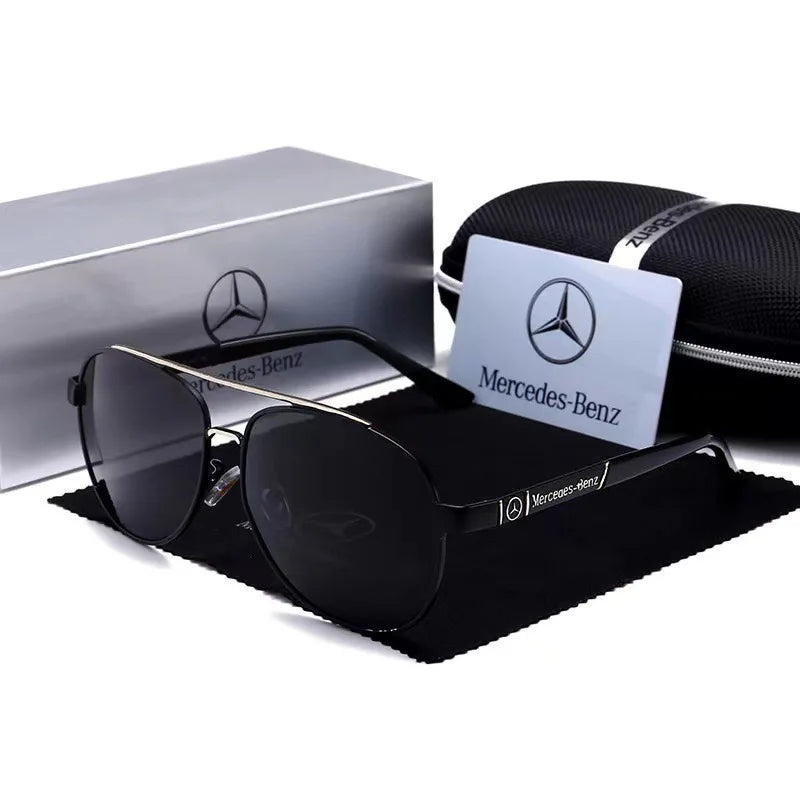 High luxury men driving polarized sunglasses, brand luxury design anti glare, men and women Driver goggles For Mercedes