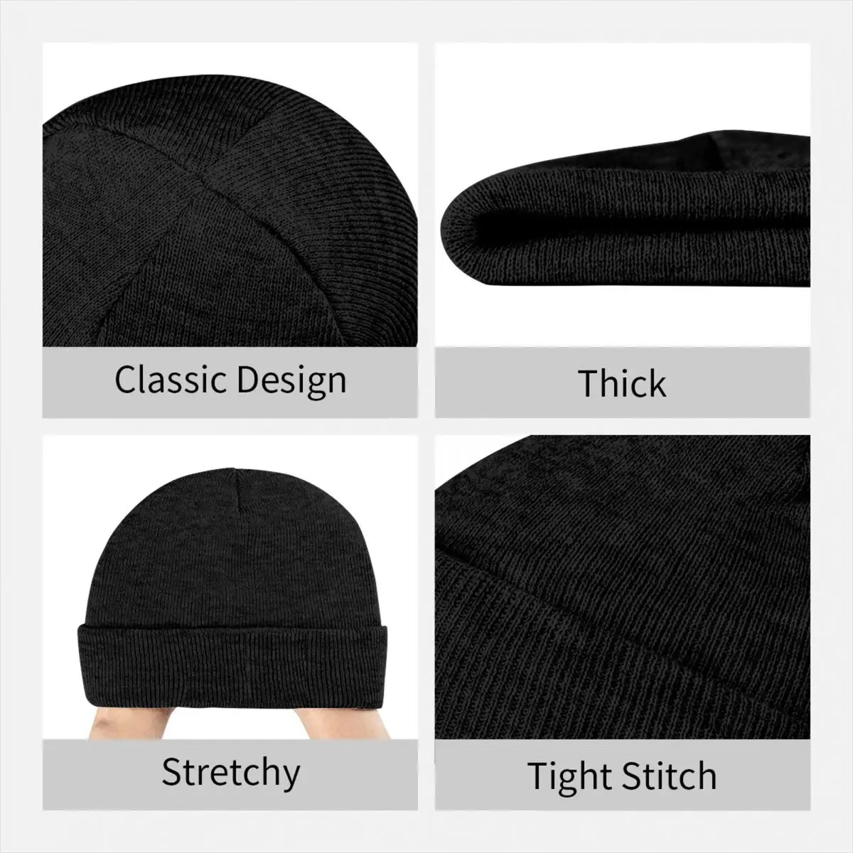 Uck Albanian Eagle Beanie Hats White Logo Skullies Beanies Kpop Elastic Female Male Caps Autumn Pattern Retro Bonnet Hats Gift