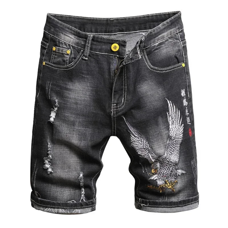 Dsq2 Mens Black Jeans Luxury Brands Male Street Slim Fit Pants Quality Summer Classic Denim Shorts Men Ripped Jeans D2