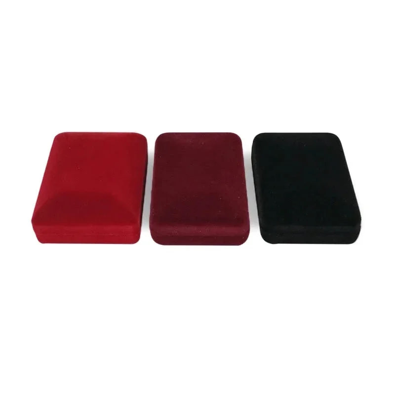 Velvet Necklace Box Pendant Box Jewelry Organizer Gift Packaging Box Jewelry Storage Container For Trinket