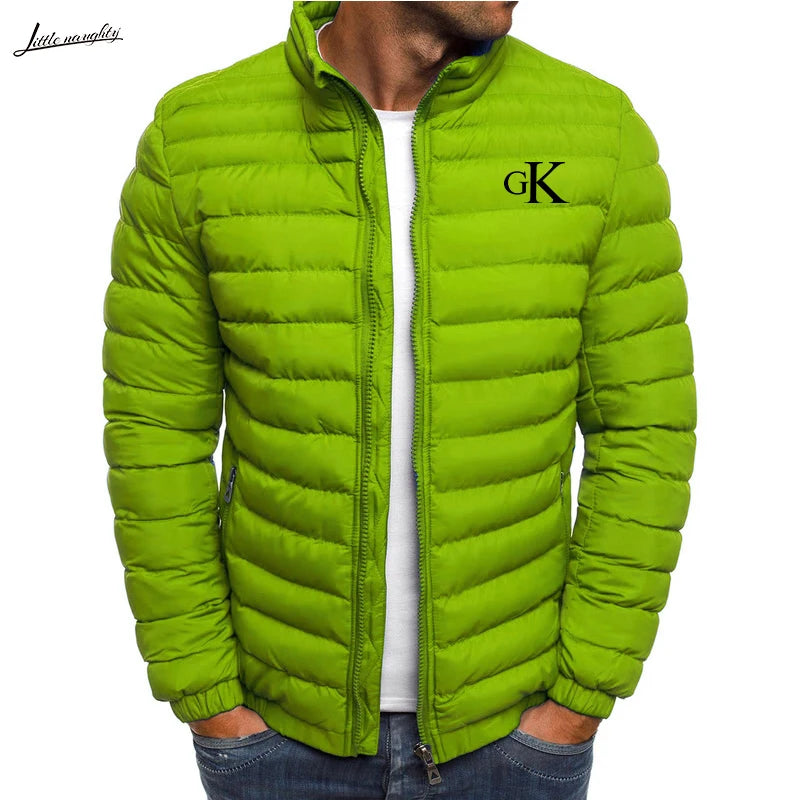 2023 New Autumn/Winter Men's Zipper Cotton Jacket Top Warm and Comfortable Coat