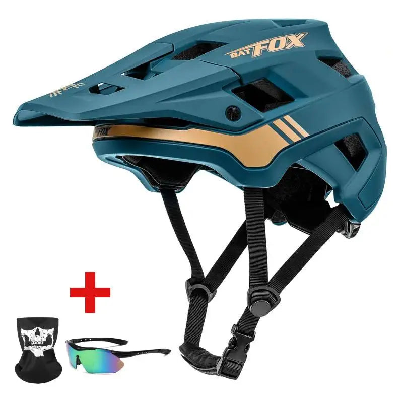 BATFOX Bike Helmet men's bicycle helmet MTB casco bicicleta Mountain bike casco ciclismo hombre Matte black cycling helmets