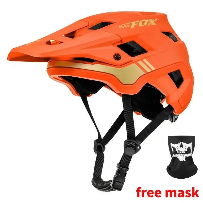 BATFOX Bike Helmet men's bicycle helmet MTB casco bicicleta Mountain bike casco ciclismo hombre Matte black cycling helmets