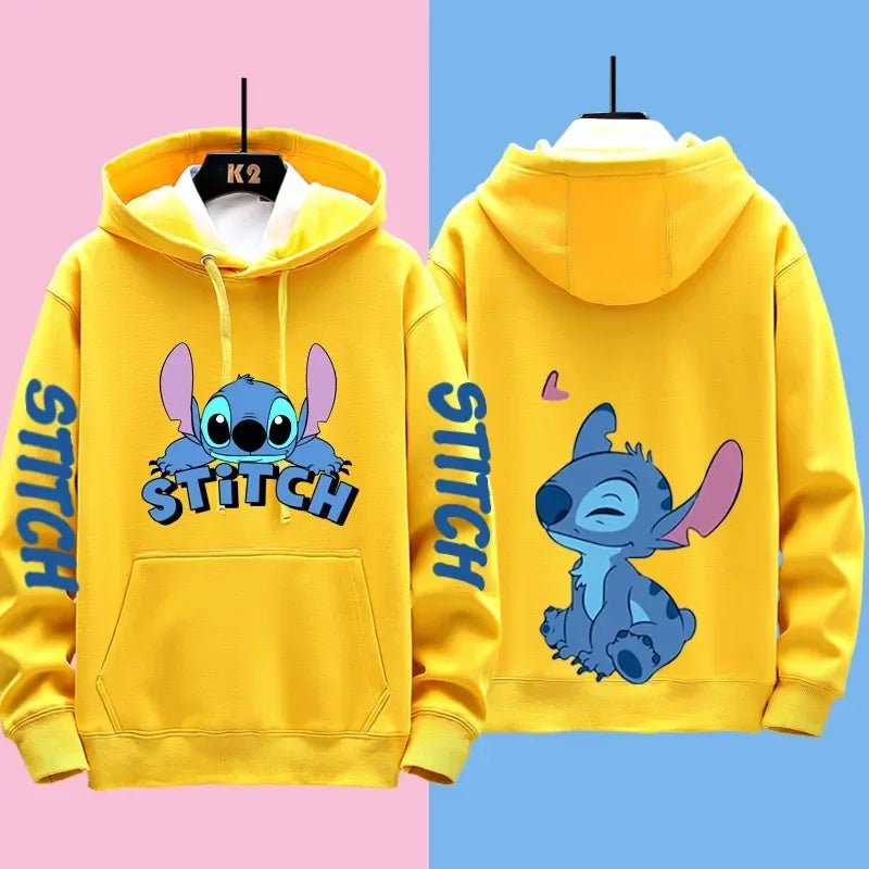 Disney Stitch Different Couple Outfits for Men and Women Casual Sweatshirts Hooded Jackets and Clothes