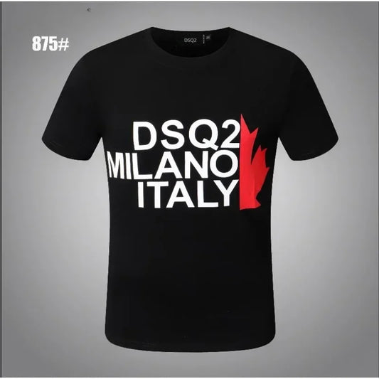 Wholesale Drop-Ship DSQ2 T Shirts Men 100% Cotton Short Sleeve Solid Male Tshirts ICON Tees O-Neck Plus Size M-3XL Tee shirt