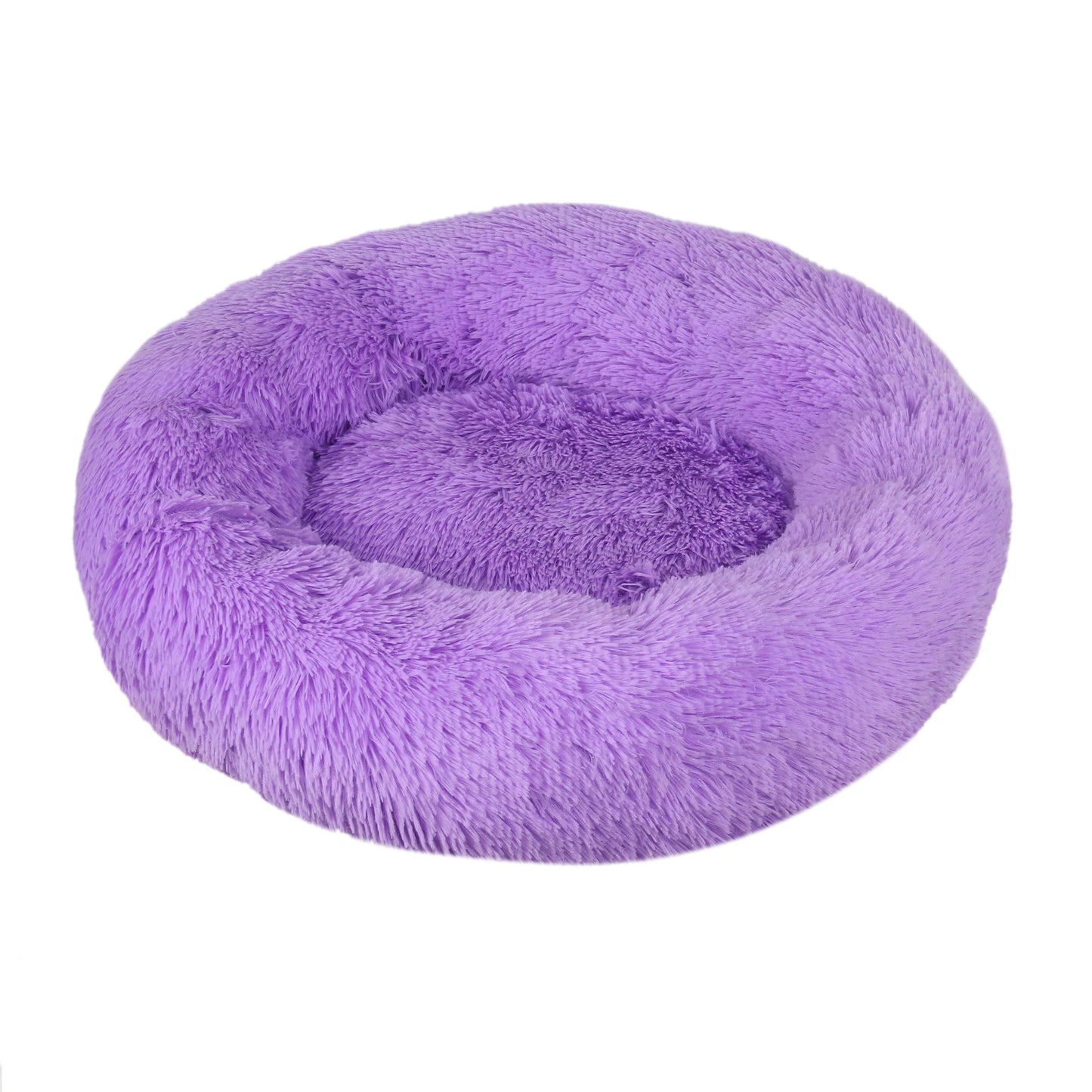 40-110cm Round Pet Bed for Large Dog Bed Super Soft Cat Bed Long Plush Dog House for Medium Dog House Winter Warm Sleeping