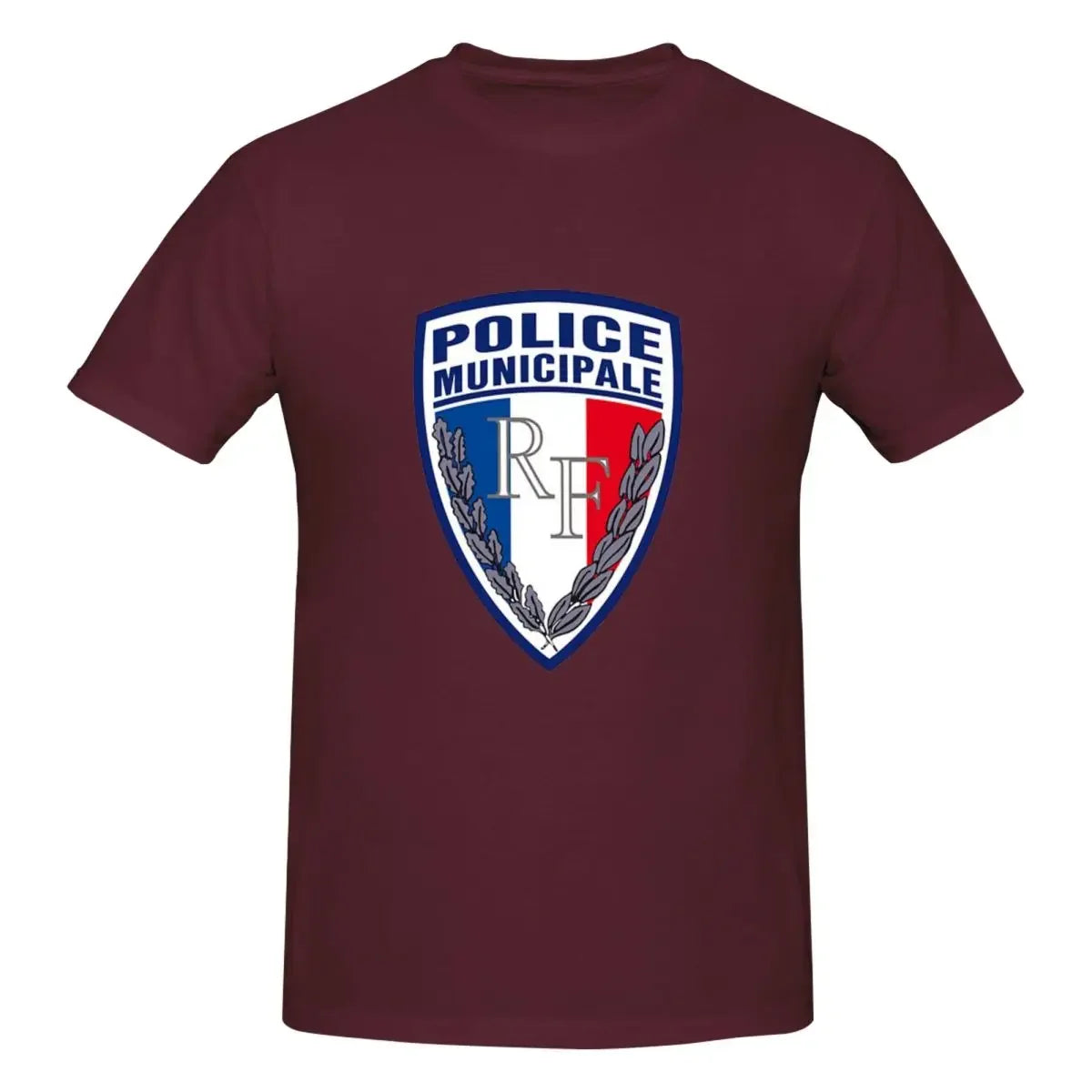 FRENCH MUNICIPAL POLICE INSIGNIA 100% Cotton T-shirt Unisex Funny T Shirts Men O-Neck Short Sleeve S-6XL