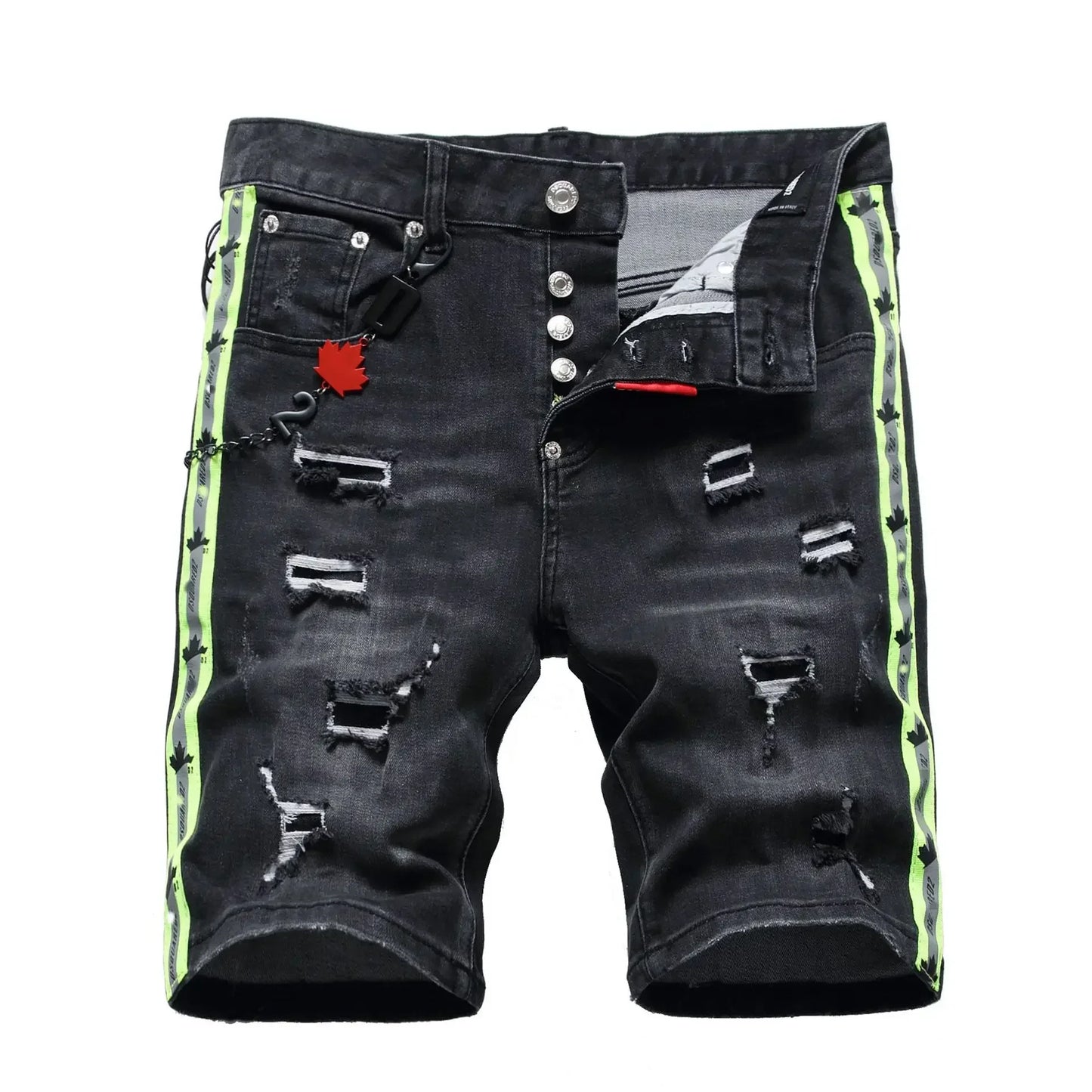 Dsq2 Mens Black Jeans Luxury Brands Male Street Slim Fit Pants Quality Summer Classic Denim Shorts Men Ripped Jeans D2