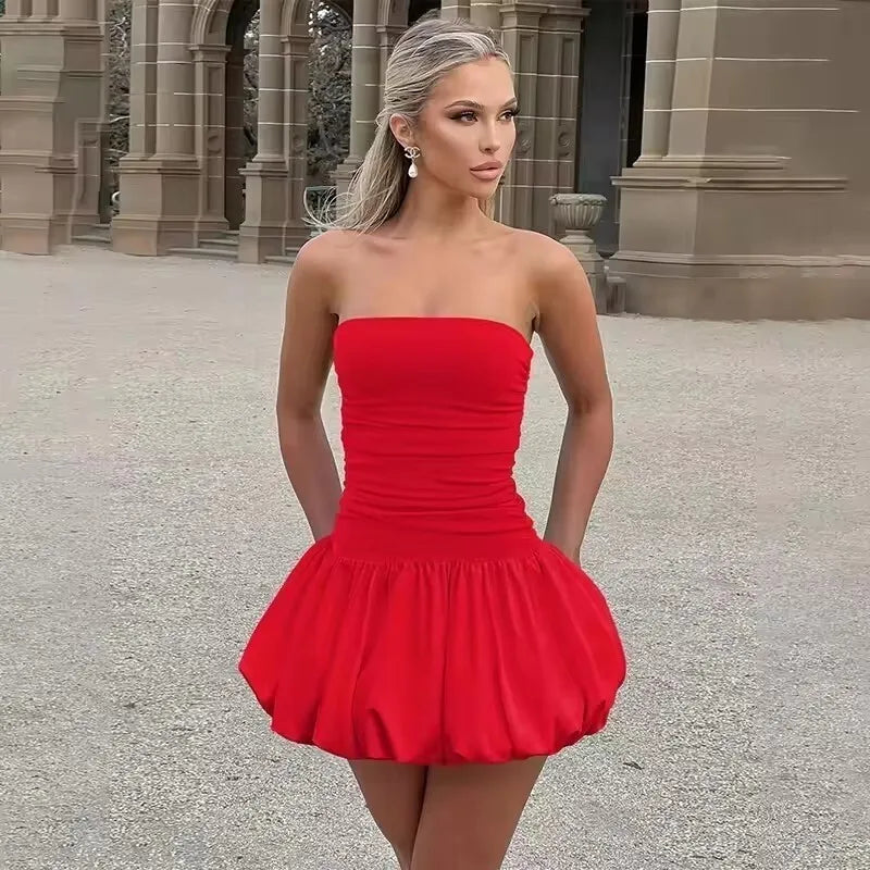 Avrilyaan Off Shoulder Backless Short Sexy A-line Dress Women Elegant Party Dress Slash Neck Bodycon Mini Summer Dress Vestidos