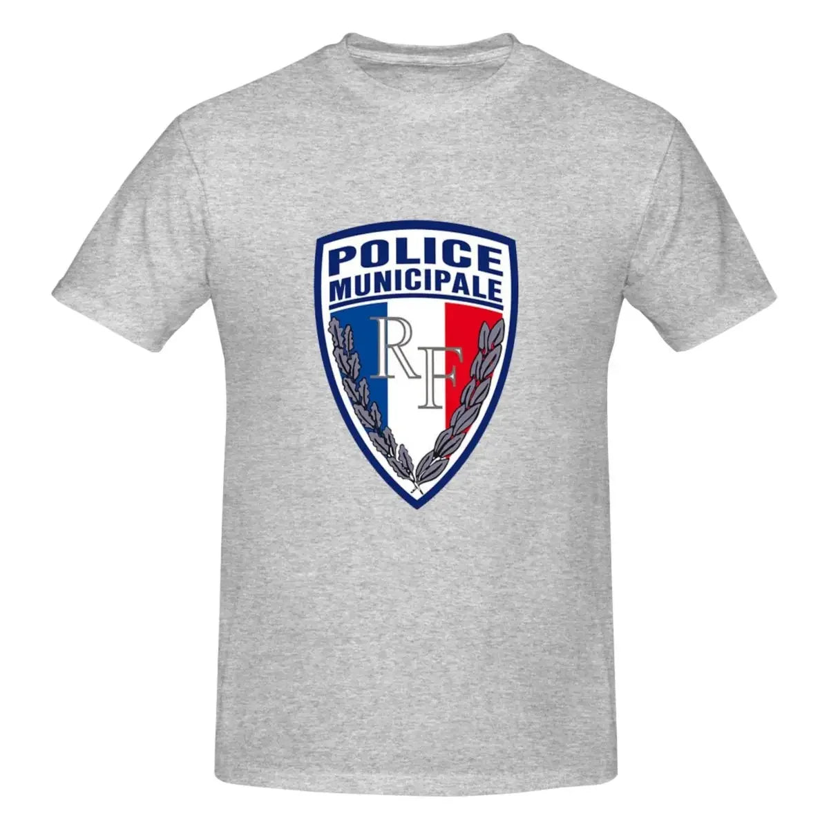 FRENCH MUNICIPAL POLICE INSIGNIA 100% Cotton T-shirt Unisex Funny T Shirts Men O-Neck Short Sleeve S-6XL